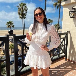 White Mini Bridal Shower Dress